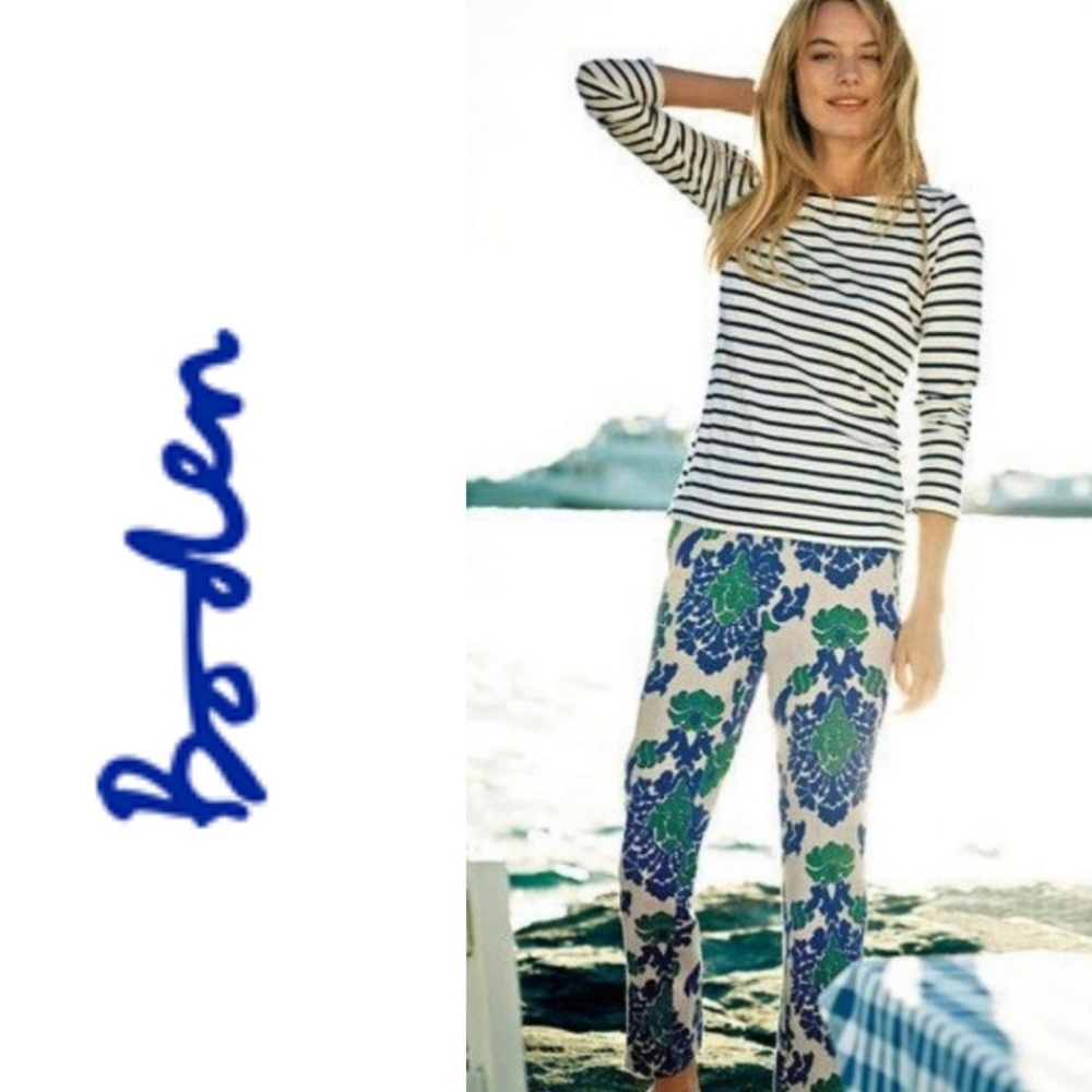 Boden Women's Blue Floral Pants